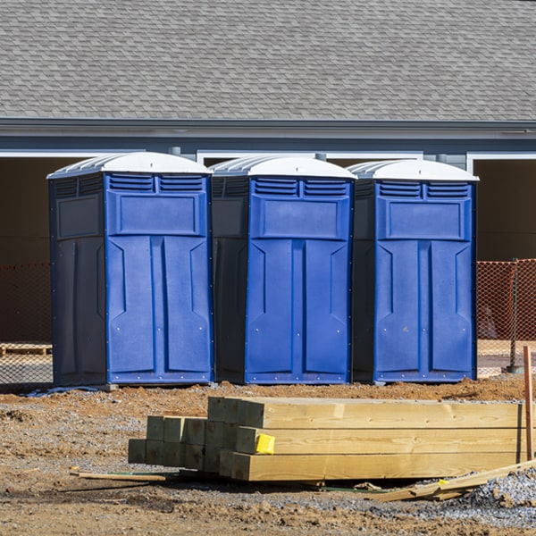 how can i report damages or issues with the portable restrooms during my rental period in Spearfish